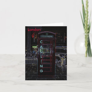 Cartão London Phone Booth Notecard