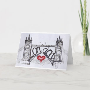Cartão Londres com amor