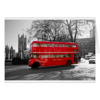 Cartão Londres Red Routemaster Bus
