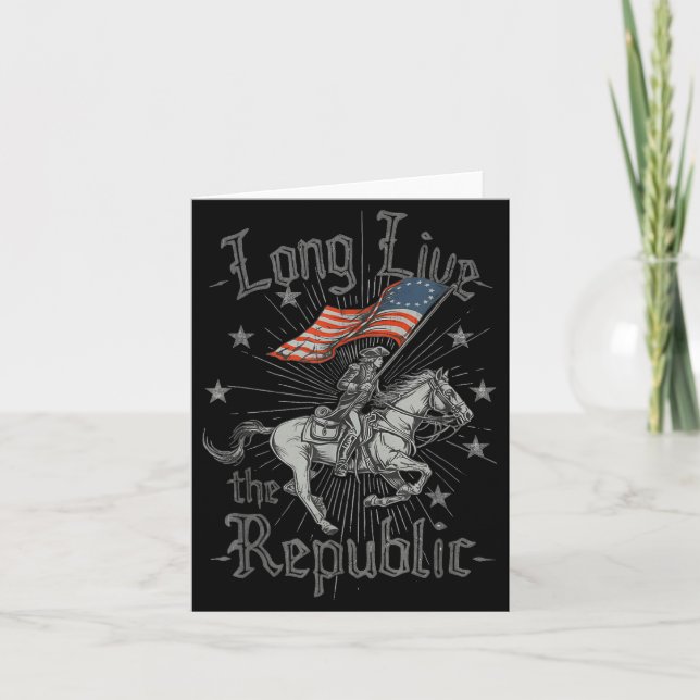 Cartão Long Live The Republic Us  (Frente)