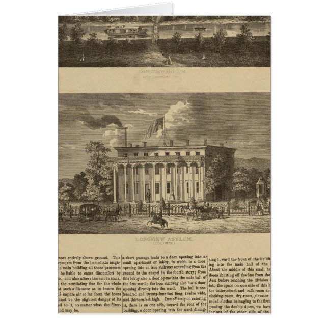 Cartão Longview Asylum, Ohio (Frente)