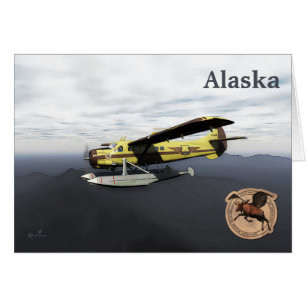 Cartão Lontra de de Havilland DH3-C da aviação dos alce