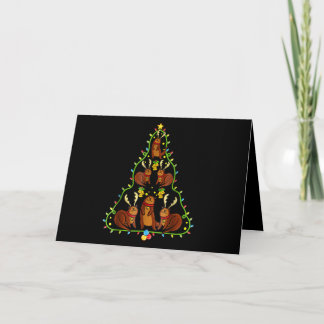Cartão Lontra Natal Grátis Presentes de Natal Amantes de 