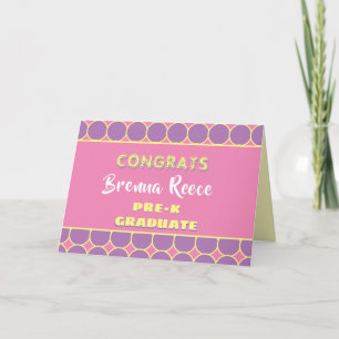 Cartão Look! Pre-K graduation card