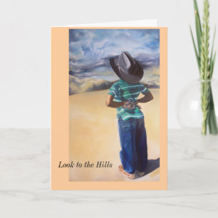 Cartão Look to the Hills