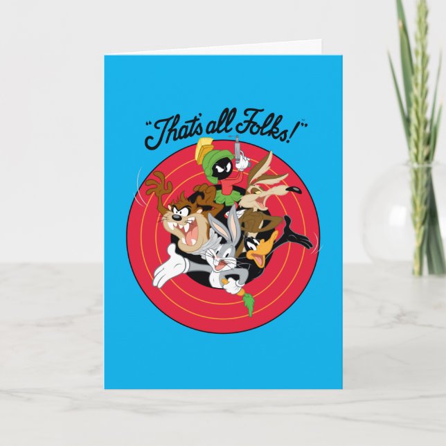 Cartão LOONEY TUNES™ "ISSO É TUDO PESSOAL!™" Bullseye Gro (Frente)