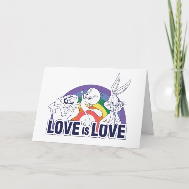 Cartão LOONEY TUNES™ - Love Is Love (Frente)