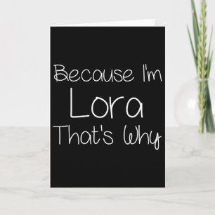 Cartão Lora Divertido Presente Personalizado de Aniversár