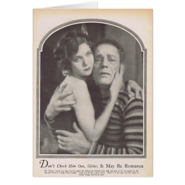 Cartão Loretta Young Lon Chaney 1928 (Frente)