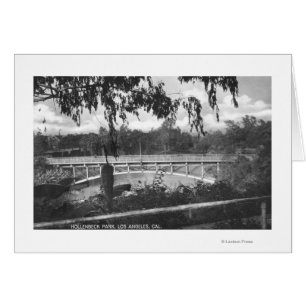 Cartão Los Angeles, CA View of Hollenbeck Park