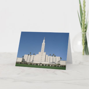 CARTÃO LOS ANGELES TEMPLE CARD WEDDING