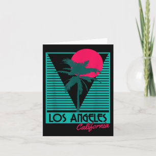 Cartão Los Angeles Vintage Retro La California Beach Souv