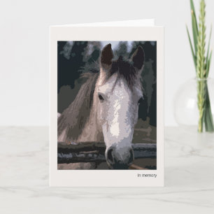 Cartão Loss of Horse Sympathy Card