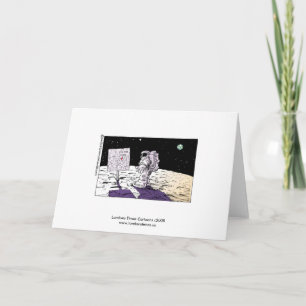 Cartão Lost Astronaut Funny Greeting Card