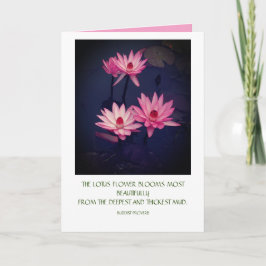 Cartão Lotus com Citação