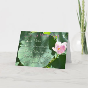 Cartão "Lotus Wisdom" Greeting Card
