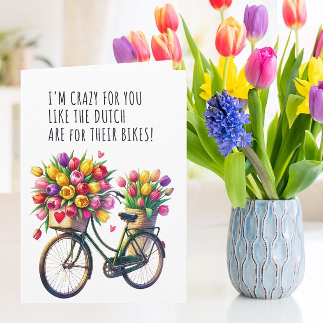 Cartão Louco para você, como os holandeses, são para seus (Criador carregado)