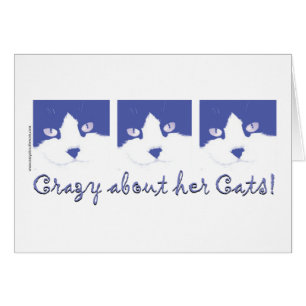 Cartão Louco Por Seus Gatos!