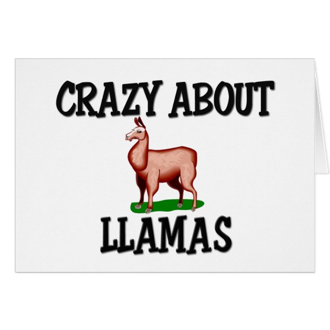 Cartão Louco sobre lamas (Frente Horizontal)