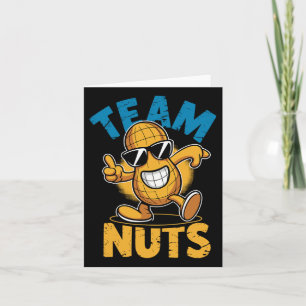 Cartão Loucos de Equipe Dab Peanut Engraçado Revisão Lega