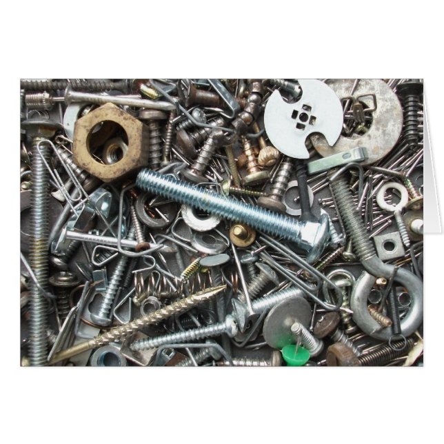 Cartão Loucos, parafusos, Unhas e mais placas de Vazio (Frente horizontal)