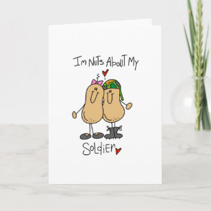 Cartão Loucos Sobre Meu Soldado