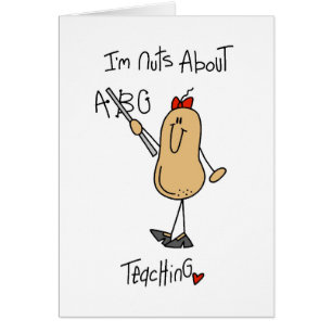 Cartão Loucos sobre o ensino