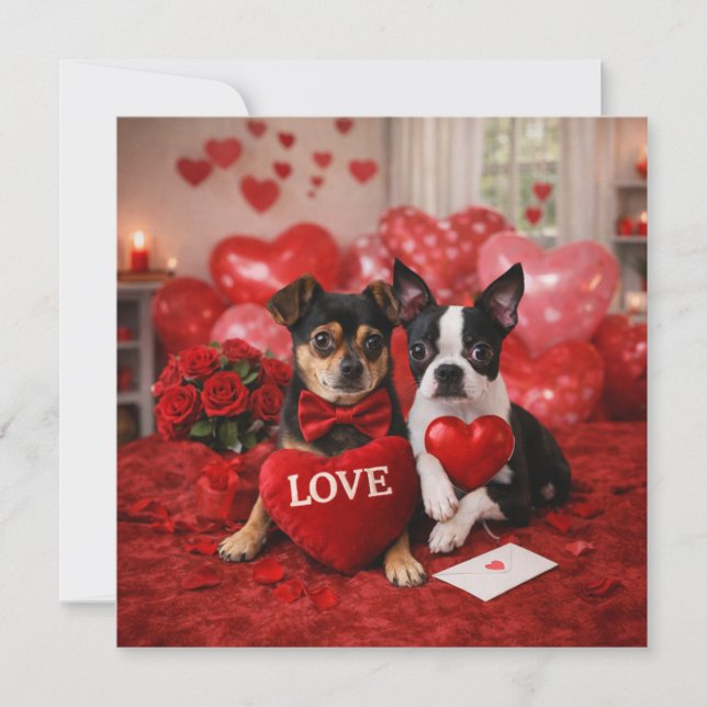 Cartão Louie & Luna Wish You a Happy Valentine's Day 11 (Frente)