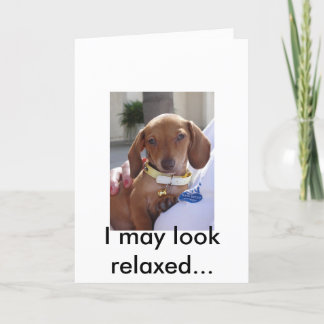 Cartão Louis 051, eu posso olhar relaxed…