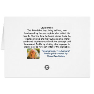 Cartão Louis Braille