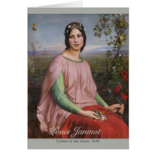 Cartão Louis Janmot Flower dos campos CC0916 Art cards