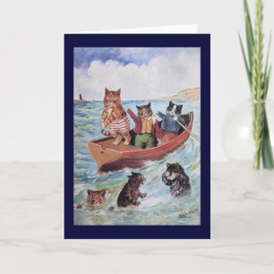 Cartão Louis Wain's Swimming Cats