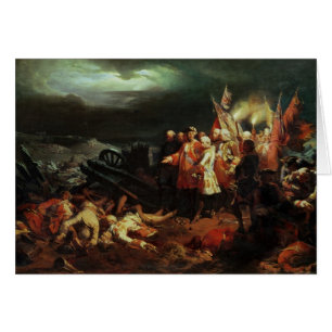 Cartão Louis XV que visitam o campo de batalha