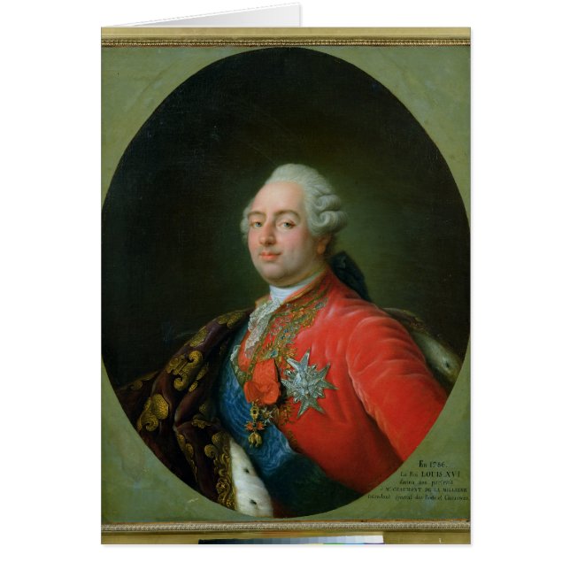 Cartão Louis XVI 1786 (Frente)