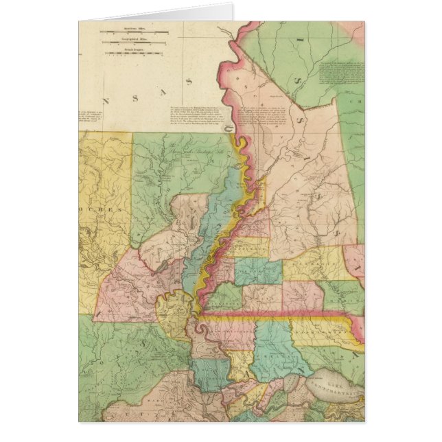Cartão Louisiana e Mississippi 3 (Frente)