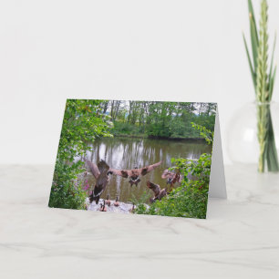Cartão Lounging with friends note card