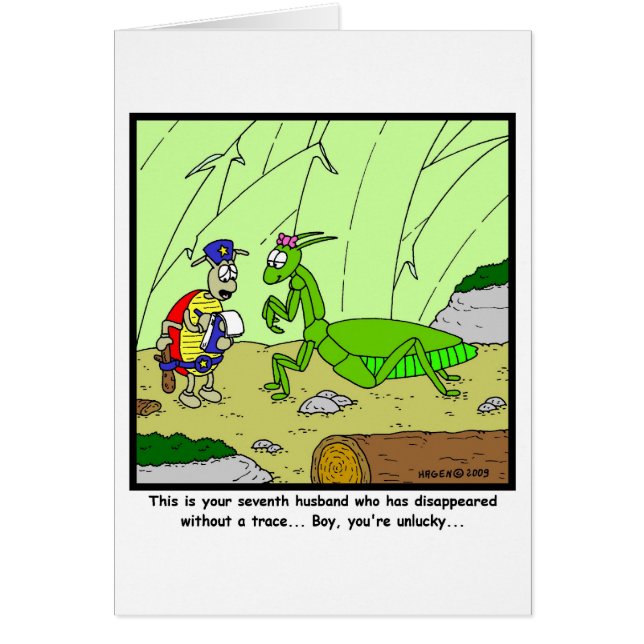 Cartão Louva-a-deus Praying (Frente)