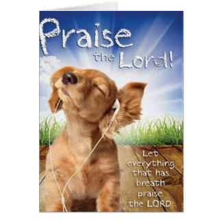 Cartão Louvado Senhor