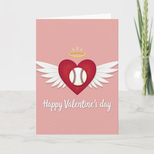 Cartão Love And Baseball Valentines Card (Frente)