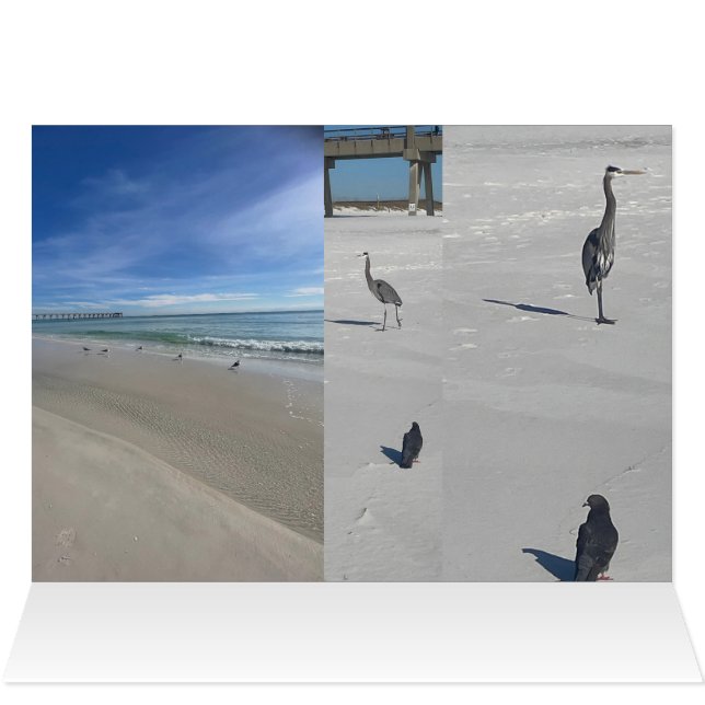 Cartão Love Beach (Interior horizontal (topo))