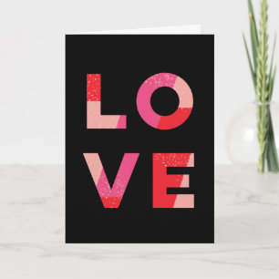 Cartão Love - bold modern greeting