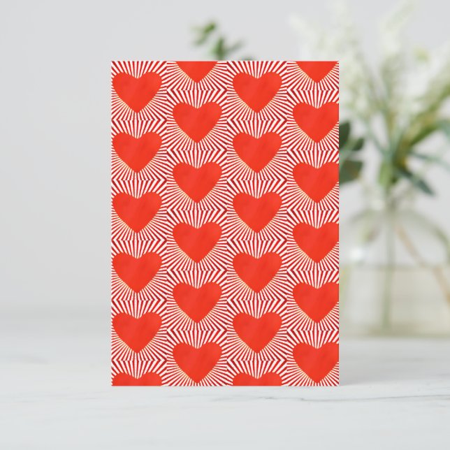 Cartão Love Burst (Em pé/Frente)