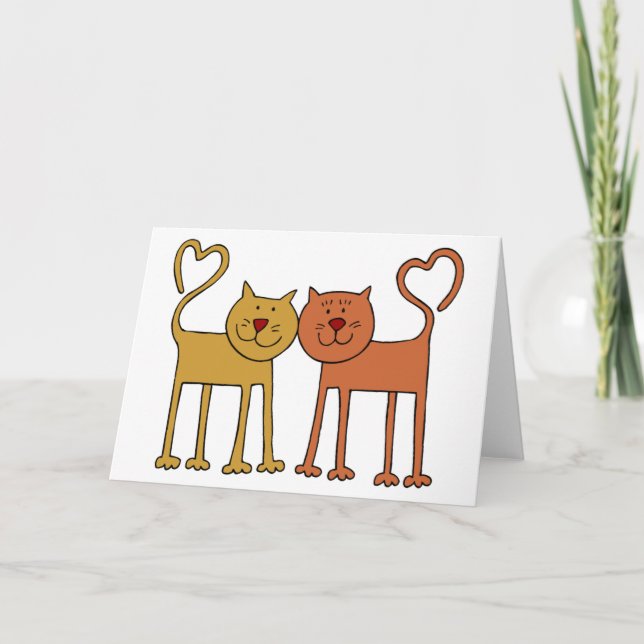 Cartão Love Cats (Frente)