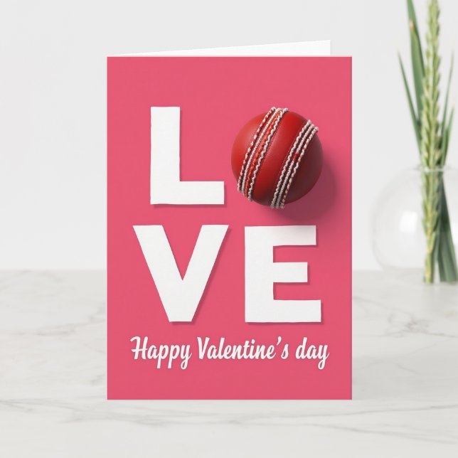Cartão Love Cricket Valentines Day Card (Frente)