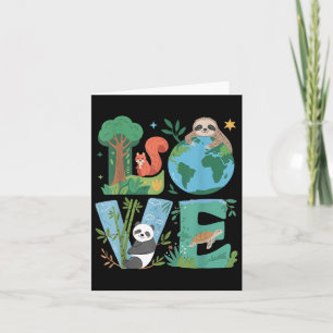 Cartão Love Earth Day Planet 2025 Aniversário Ambiente