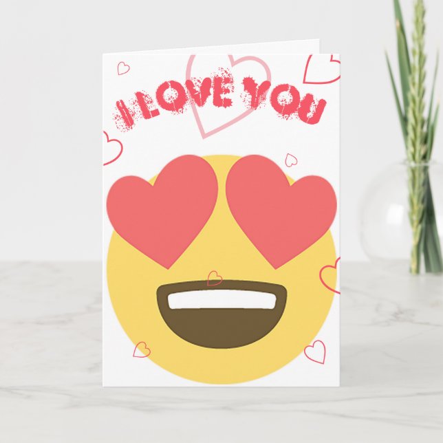 Cartão Love Emoji Card (Frente)