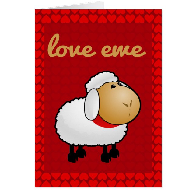 Cartão Love Ewe (you) (Frente)