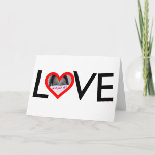 Cartão LOVE frame card