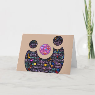 Cartão Love in relationship greeting card with envelope