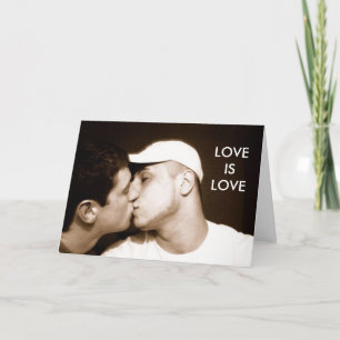 Cartão 'Love Is Love' Greeting Card